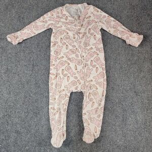 Caden Lane Bamboo Viscose Easter Bunny Footie Sleeper Pink 6-12 Months NEW230228